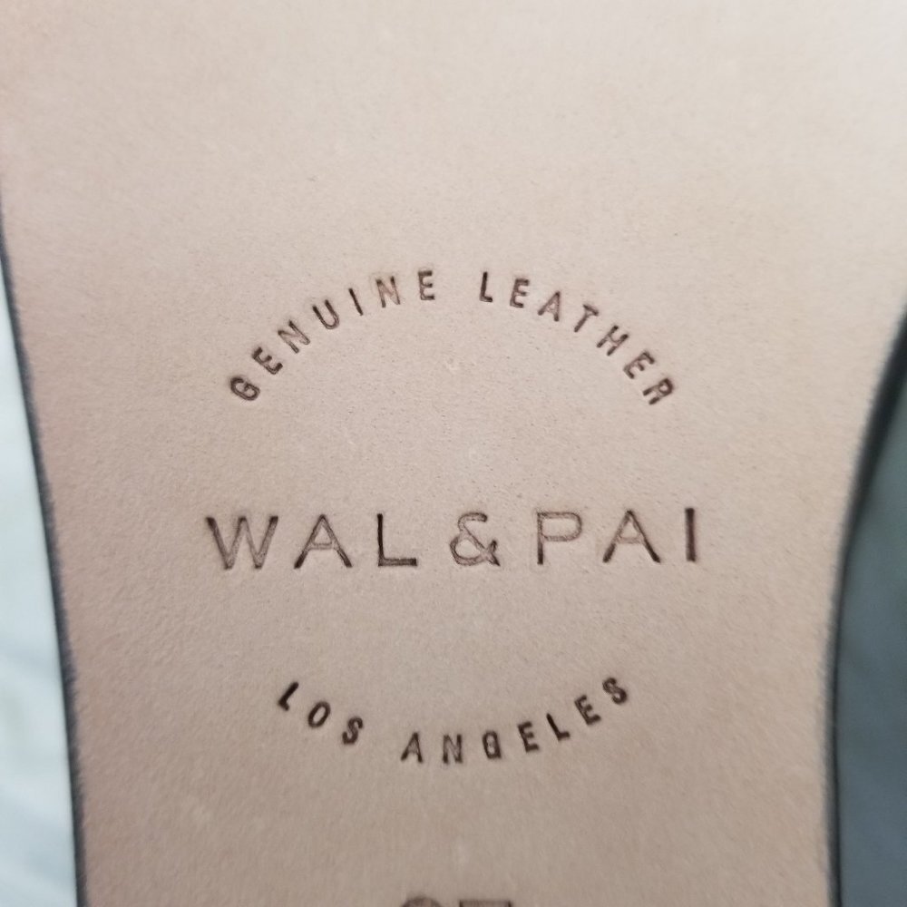 Wal & Pai ECHO Black Leather Mules Sandals Slip On Minimalist Shoes Size 37 - Picture 7 of 8